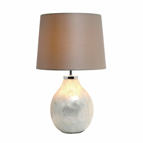 Simple Designs Incandescent Table Lamp Pearl LT3304-PRL Perspective: back