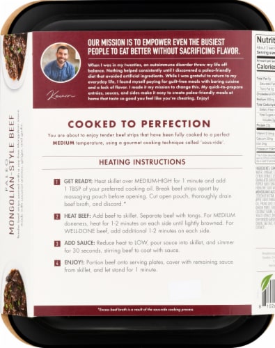 Kevin's Natural Foods Mongolian Style Beef Perspective: back