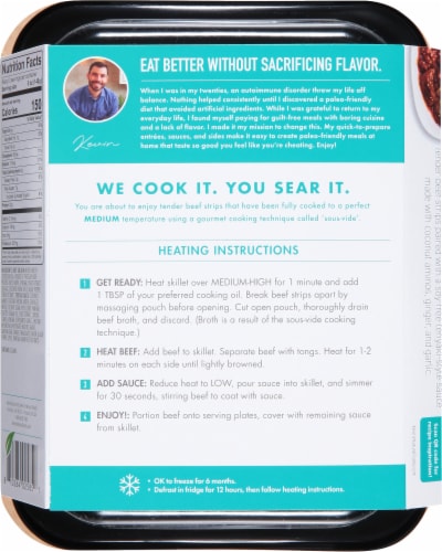 Kevin's Natural Foods Teriyaki Style Beef Perspective: back