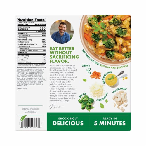 Kevin's Natural Foods Thai-Style Coconut Chicken Perspective: back