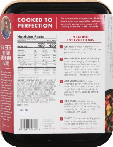 Kevin's Natural Foods General Tso's Chicken Stir-Fry Perspective: back