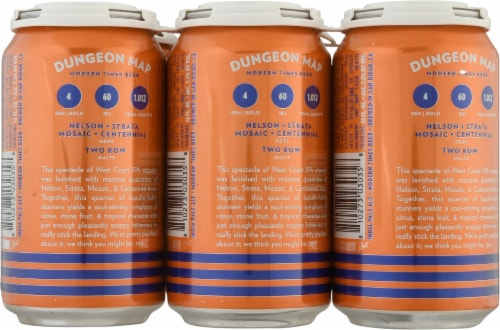 Modern Times® Dungeon Map West Coast IPA Beer Perspective: back