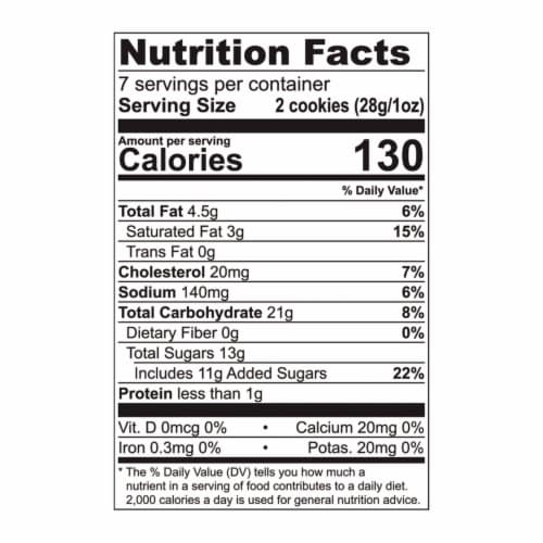 Tate's Bake Shop Gluten Free Ginger Zinger Cookies Perspective: back