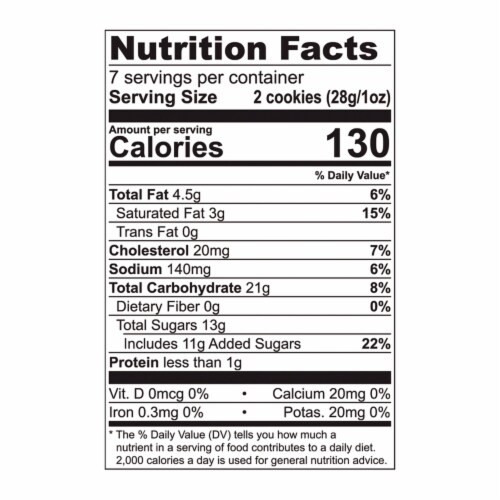 Tate's Bake Shop Gluten Free Ginger Zinger Cookies Perspective: back