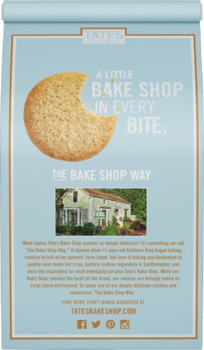 Tate's Bake Shop Toasted Vanilla Cappuccino Cookies Perspective: back