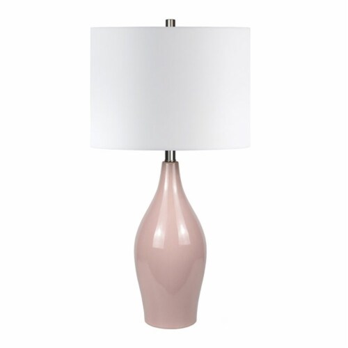 Henn Hart 28.25 Ceramic Table Lamp in Dusty Rose Pink 1 Kroger