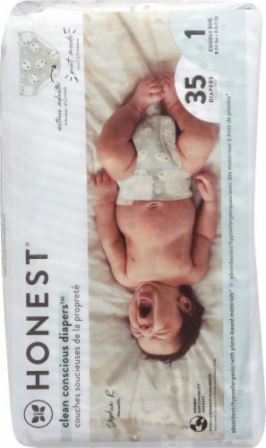 The Honest Company - Diapers Pandas Size 1 - 35 CT Perspective: back