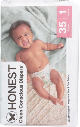 The Honest® Company Clean Conscious Diapers™ Pandas Diapers Size 1 (8-14 lbs) Perspective: back
