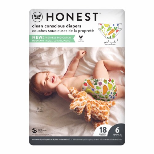 The Honest Company Clean Conscious Diapers So Delish Diapers Size 6 (35+ lbs) Perspective: back