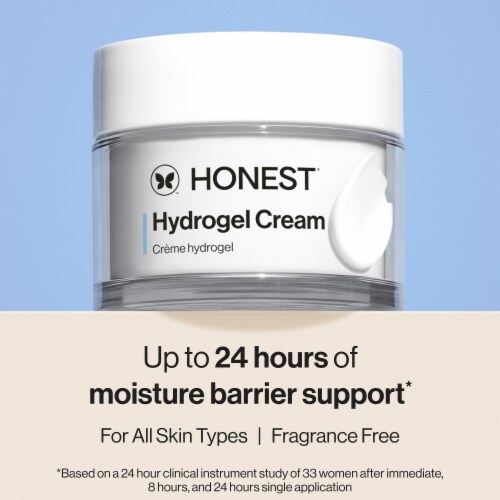 The Honest Company Beauty Fragrance Free Lightweight + Moisturizing Hydrogel Cream Perspective: back