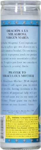 St. Jude Candle Company Maria Milagrosa Candle Perspective: back