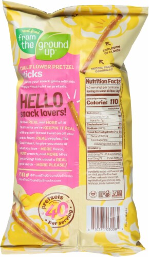 From the Ground Up® Original Cauliflower Pretzel Sticks Perspective: back