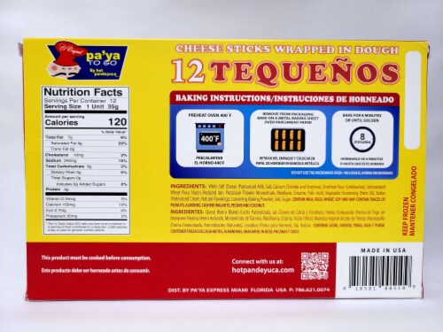 Pa’Ya To Go Tequenos Cheese Sticks Perspective: back