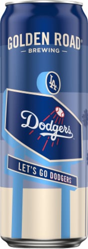 Golden Road Brewing LA Dodgers Blonde Ale Perspective: back
