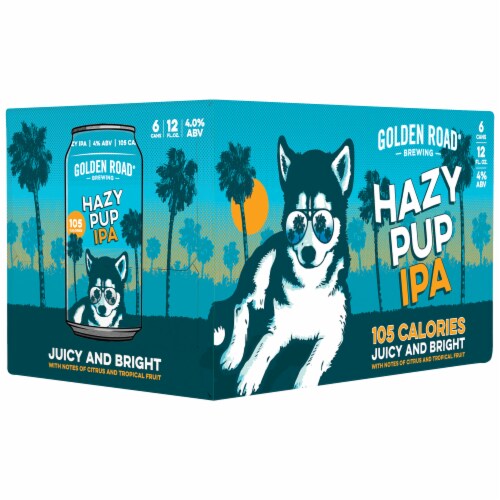 Golden Road Brewing Hazy Pup IPA Perspective: back