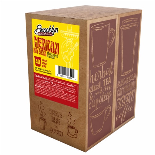 Brooklyn Beans Flavored Hot Chocolate Pods, for 2.0 Keurig, Mexican Cocoa, 40 Count Perspective: back