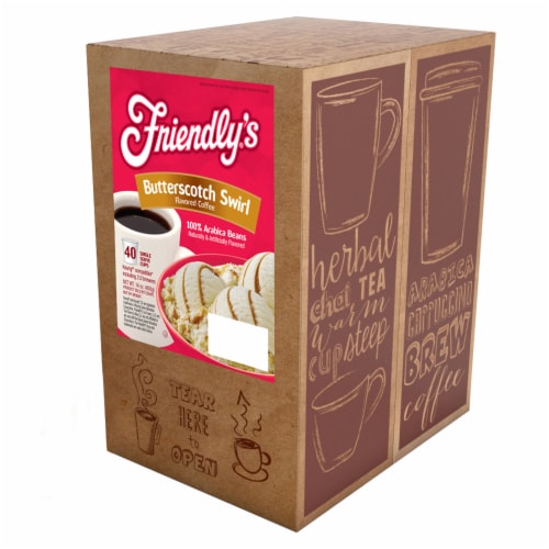 Friendly's Coffee Pods for Keurig K-Cups Brewer Butterscotch Swirl 40 Count Perspective: back