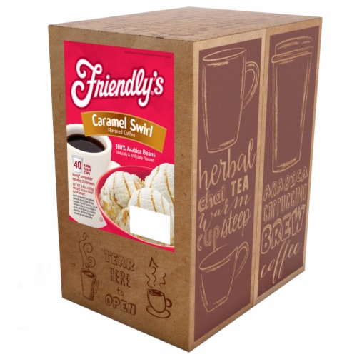 Friendly's Caramel Flavored Coffee Pods for Keurig K Cup Brewers, Caramel Swirl, 40 Count Perspective: back