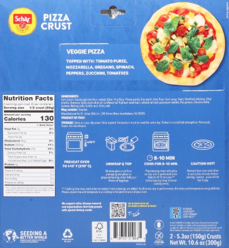 Schar Gluten-Free Pizza Crust Perspective: back