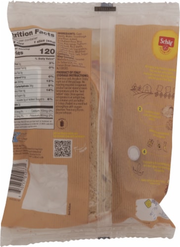 Schar Gluten Free New York Deli Style Sourdough Bread Perspective: back