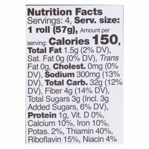 Schar Gluten Free Hot Dog Rolls Perspective: back