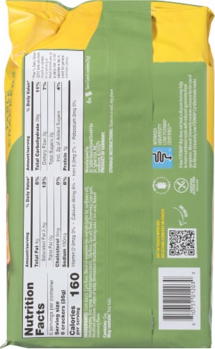 Schar Gluten Free Rosemary Table Crackers Perspective: back
