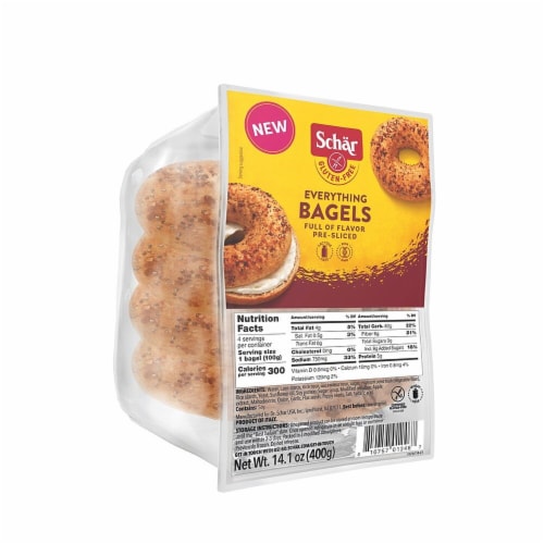 Schar® Gluten-Free Everything Bagels Perspective: back