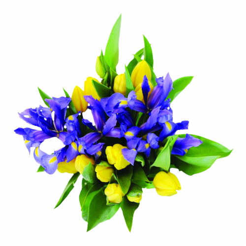 Tulip & Iris Bouquet Perspective: back