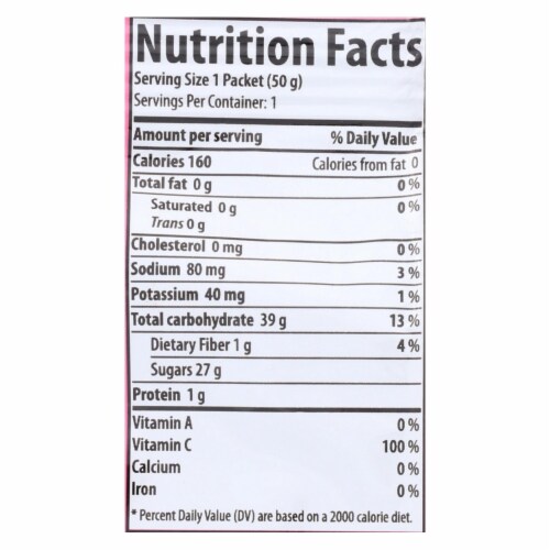 Honey Stinger® Organic Energy Chews Perspective: back