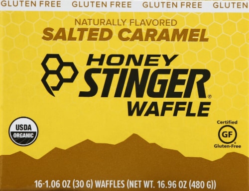 Honey Stinger® Salted Caramel Waffles Perspective: back