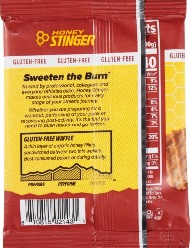 Honey Stinger® Organic Cinnamon Waffle Perspective: back
