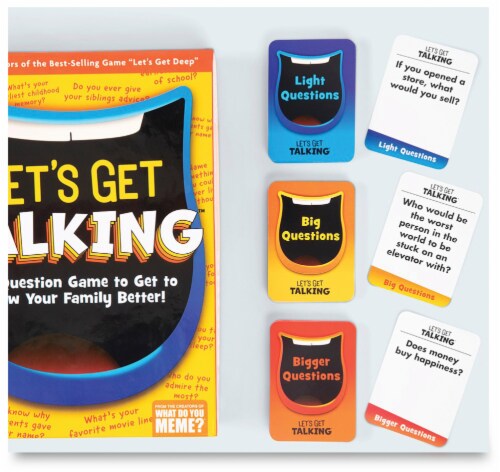 What Do You Meme? Let's Get Talking Family Party Game Perspective: back