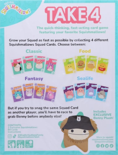 What Do You Meme? The Original Squishmallows™ Take 4™ Card Game Perspective: back