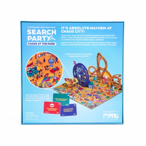 What Do You Meme? Search Party: Chaos at the Park Board Game Perspective: back