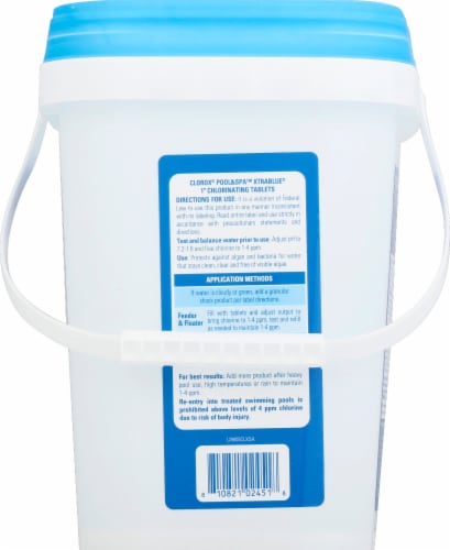 Clorox™ Pool & Spa XtraBlue® Chlorinating Tablets Perspective: back