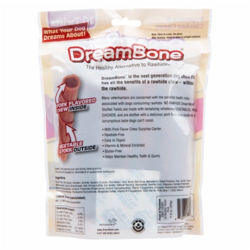 DreamBone® Pork Flavor Stuffed Twistz Perspective: back