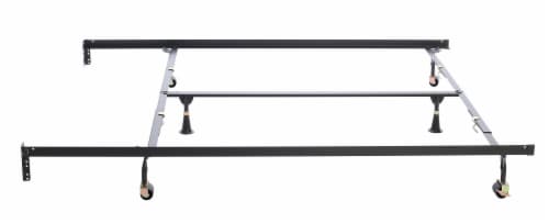 Premium Clamp Style Bed Frame Twin/Full/Queen/Cal King/E. King with 6 Legs Perspective: back