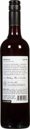 90 + Cellars Lot 142 Zinfandel Perspective: back