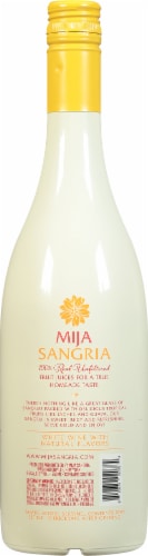 Mija White Sangria California White Wine Perspective: back