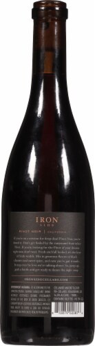 Iron Side Pinot Noir Wine Perspective: back