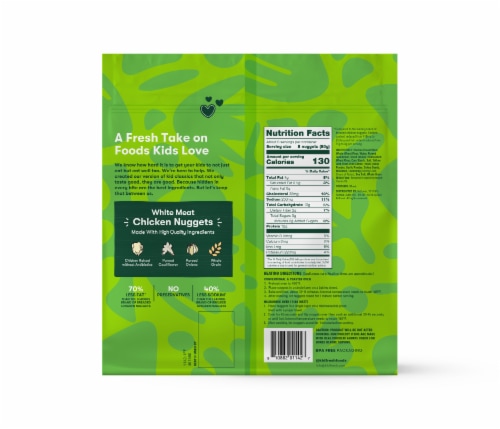 Kidfresh® White Meat Frozen Chicken Nuggets Perspective: back