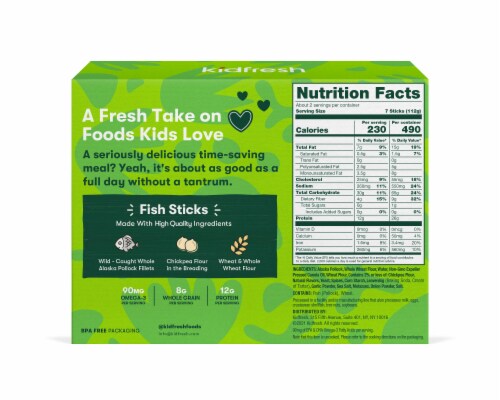Kidfresh® Fish Sticks Perspective: back