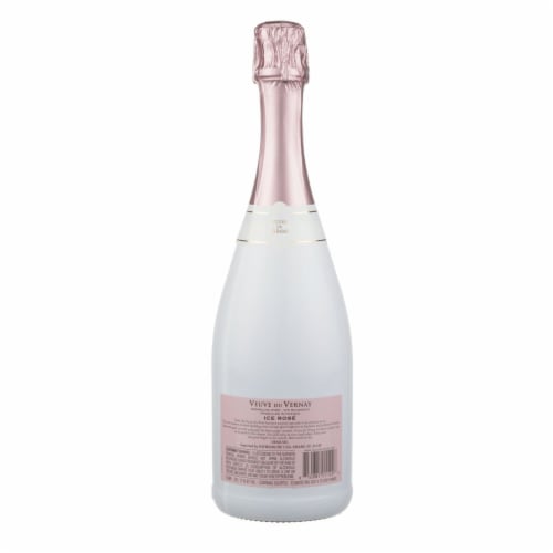 Veuve De Vernay Ice Rose Sparkling Wine Perspective: back