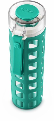 Ello Syndicate Glass Water Bottle - Mint Perspective: back