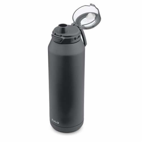 ZULU® Swift 40 Fluid Ounce Stainless Steel Vacuum Insulated Water Bottle - Grey Perspective: back