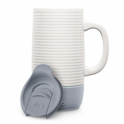 Ello Jane Ceramic Travel Mug - Gray Perspective: back