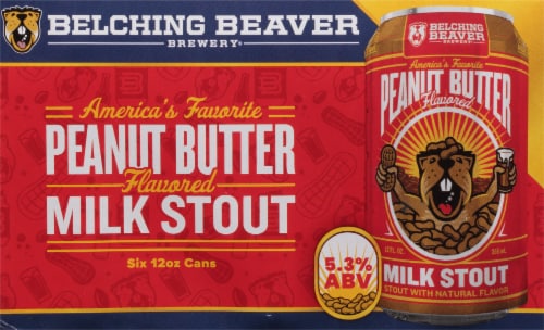 Belching Beaver Brewery Peanut Butter Milk Stout Perspective: back