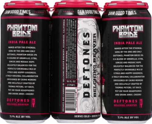 Belching Beaver Brewery Deftones Phantom Bride India Pale Ale Perspective: back