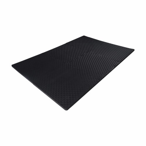 BalanceFrom Fitness Foam Interlocking Exercise Floor Mat, 24 Square Feet,  Black, 1 Piece - Foods Co.