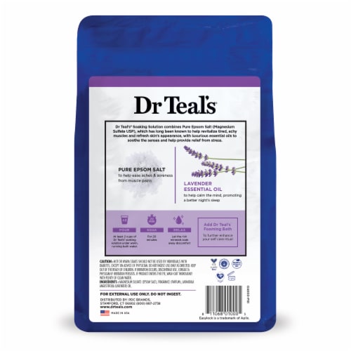 Dr Teal's® Soothe & Sleep Epsom Salt Magnesium Soak with Lavender Perspective: back